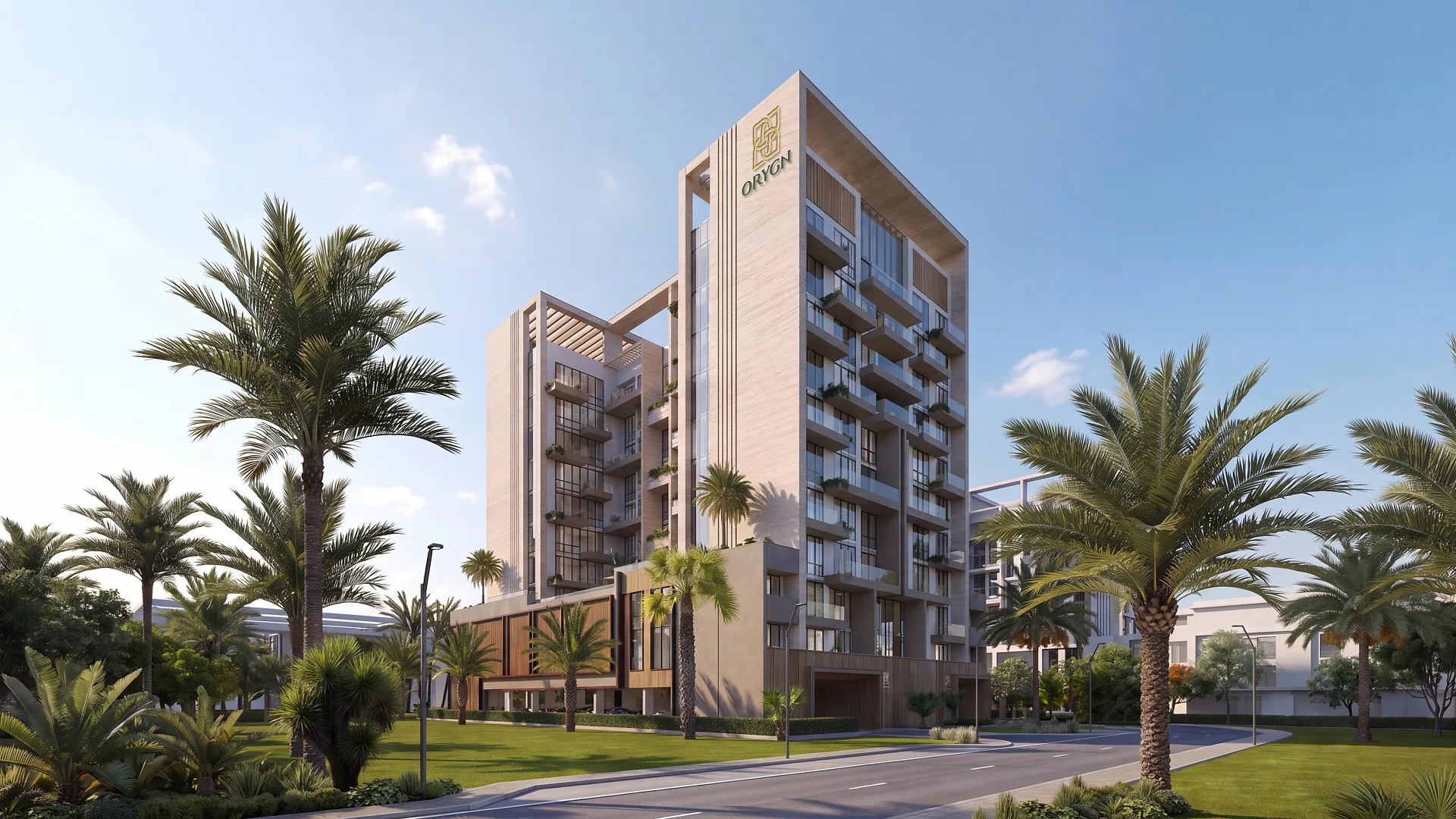 ORYGN ONE on Dubai Islands by day, visualisation
